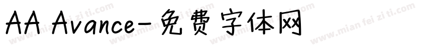 AA Avance字体转换